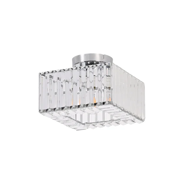 LIGHT PRESTIGE LP-2910/1C CH square Kwadratowy plafon Vetro chrom 1xE27