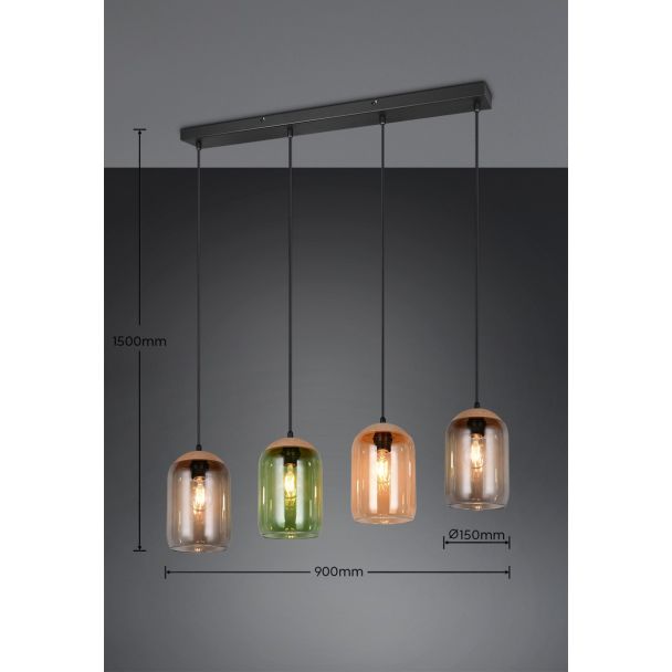 TRIO CORK 364600417 lampa wisząca