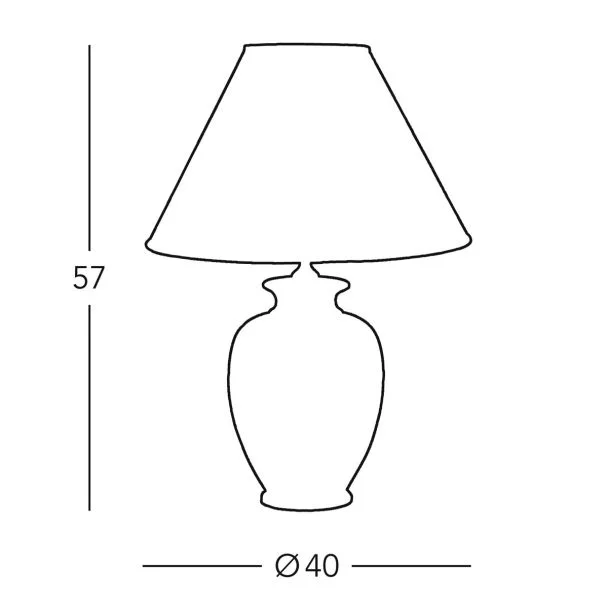 KOLARZ 0014.74.4 GIARDINO PERLA lampa stołowa złoto 24K