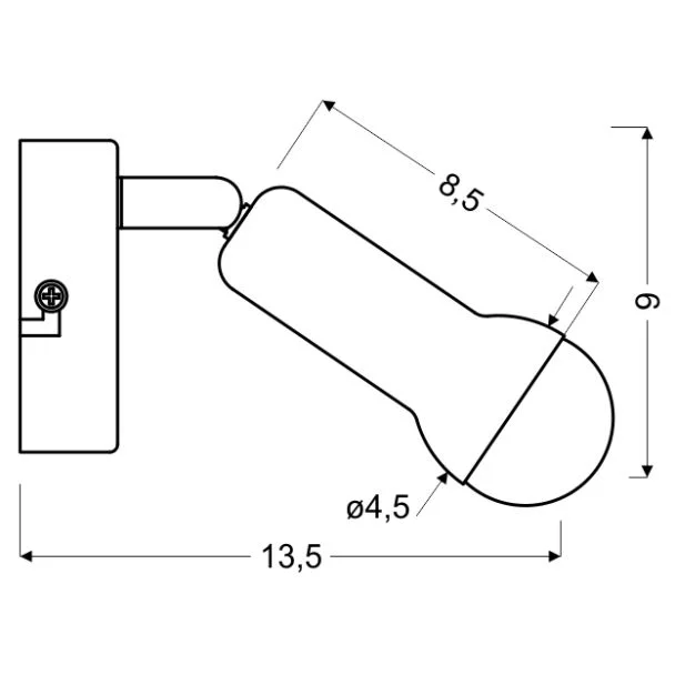 CANDELLUX 91-63281 ARC KINKIET