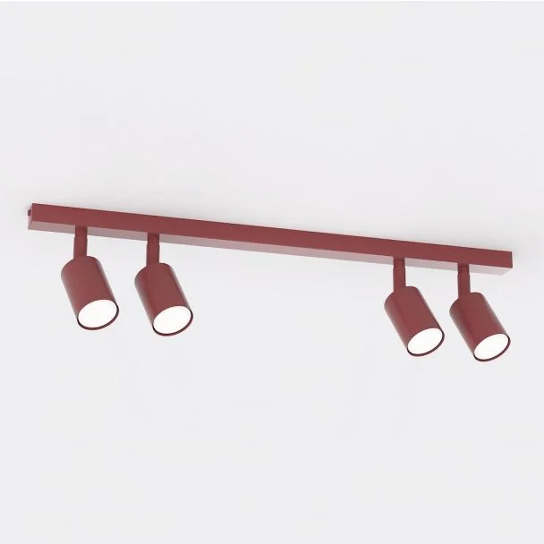 EMIBIG 1704/4 FLASH 4 BURGUNDY Lampa sufitowa