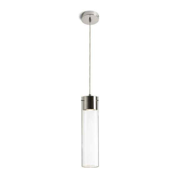 RENDL R11756 GARNISH wisząca szkło przezroczyste/chrom 230V GU10 9W