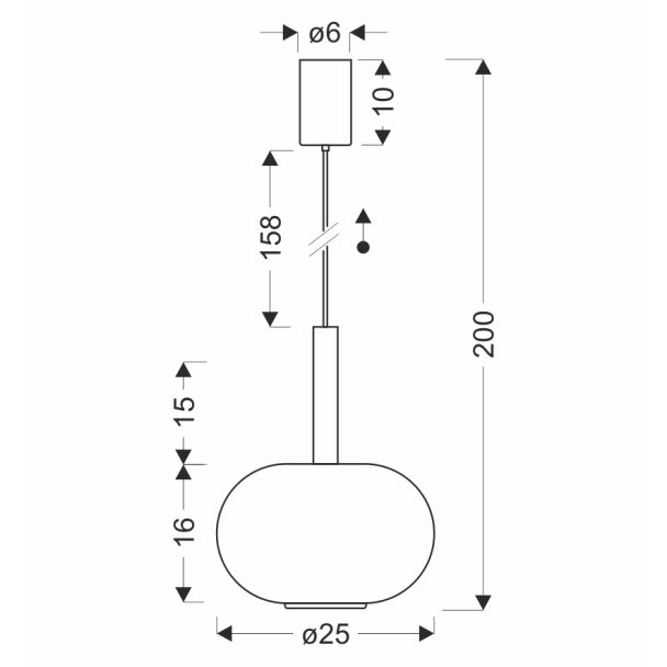 CANDELLUX STUDIO 31-50465 BUENO lampa wisząca