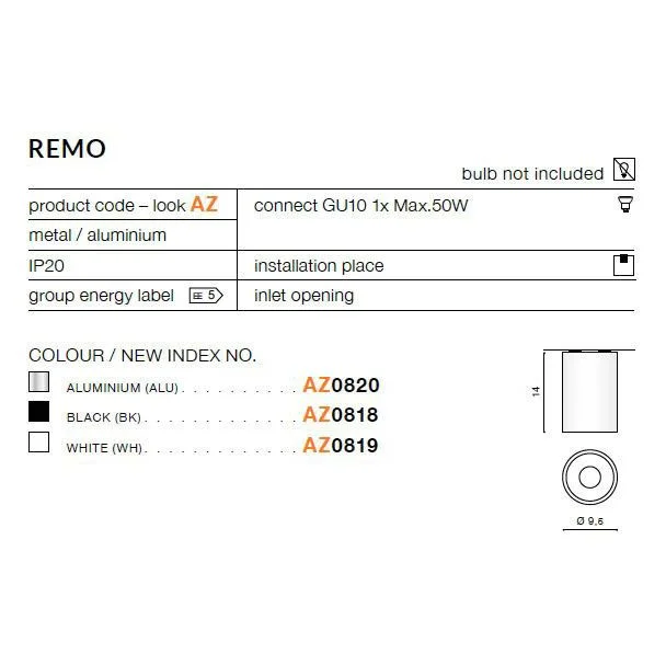 AZZARDO AZ0818 Remo (black)