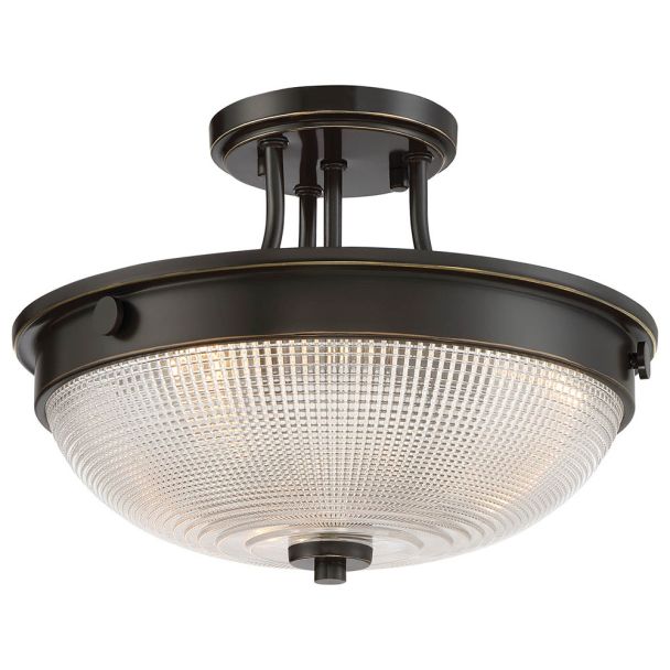 ELSTEAD Mantle QZ/MANTLE/SF PN Semi-Flush