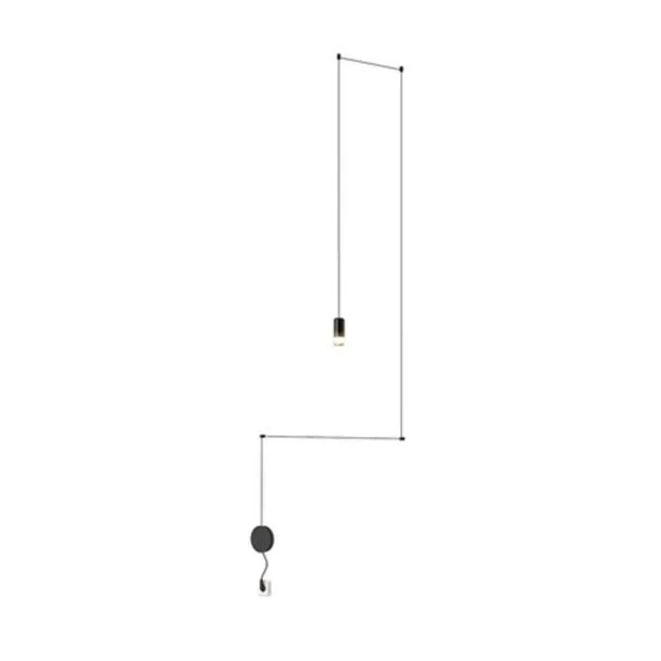 MOOSEE MSE1501100474 lampa ścienna FLUSSO WALL czarna