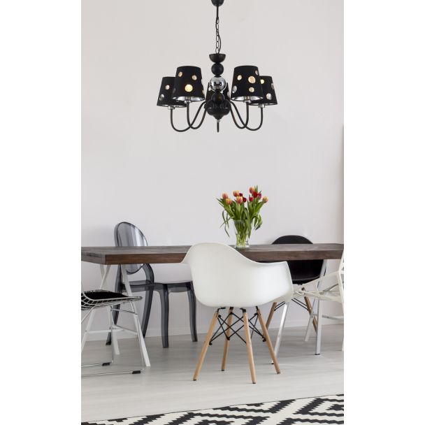 CANDELLUX 50205106 LAMPA WISZĄCA BATLEY 5 CZARNY