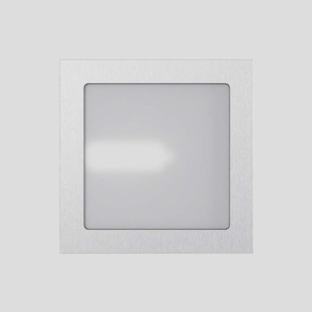RENDL R10166 DEZA kwadratowa aluminium/szkło satynowe 230V G9 25W IP54