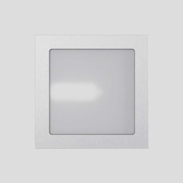 RENDL R10166 DEZA kwadratowa aluminium/szkło satynowe 230V G9 25W IP54
