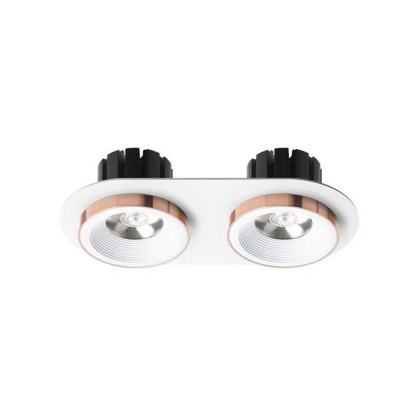 RENDL R13240 SHARM R II wpuszczana biała miedź 230V LED 2x10W 24° 3000K
