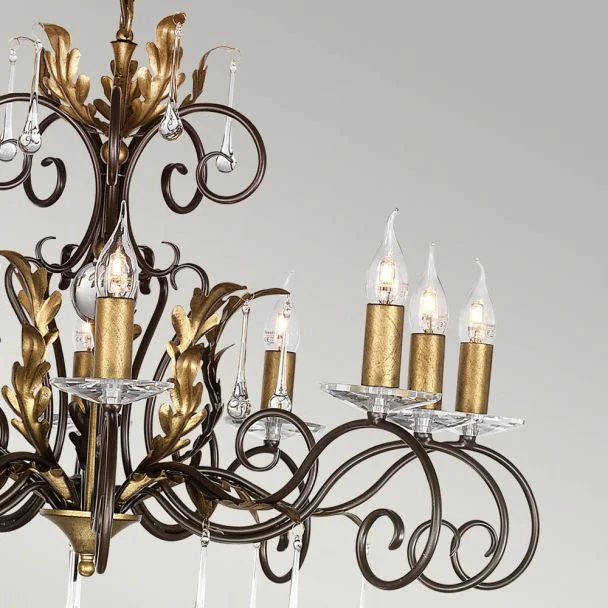 ELSTEAD AMARILLI AML10 BRONZE 10Lt Chandelier