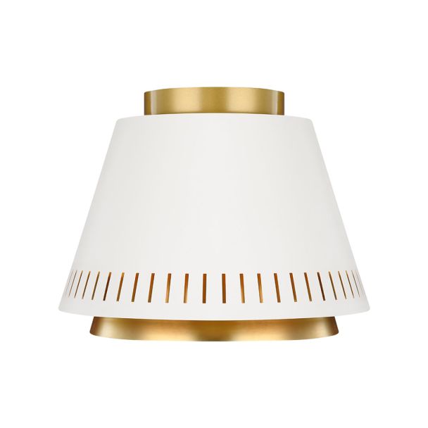 ELSTEAD Carter FE-CARTER-F-MW 1 Light Flush Light - Matte White