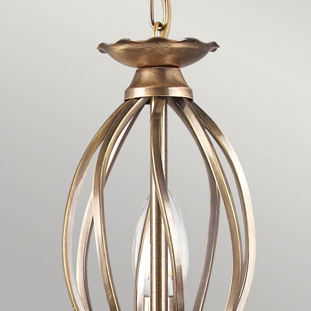 ELSTEAD AEGEAN AG5 AGED BRASS 5Lt Chandelier/Semi-Flush