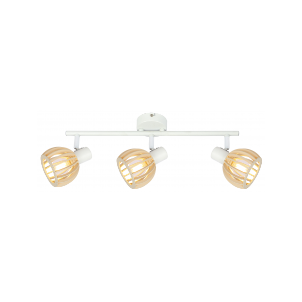 CANDELLUX 93-68095 ATARRI LISTWA 3X25W E14 BIAŁY+DREWNO