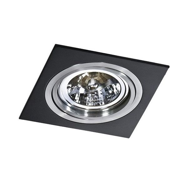 AZZARDO GM2101-BK-ALU / AZ0769 Siro 1 (black/aluminium) Lampa wpuszczane