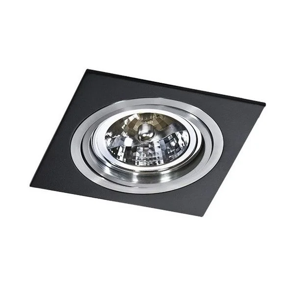 AZZARDO GM2101-BK-ALU / AZ0769 Siro 1 (black/aluminium) Lampa wpuszczane
