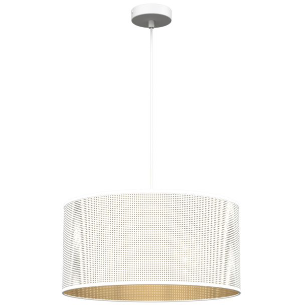 LUMINEX 5266 oprawa sufitowa Loft shade żyrandol biały złoty