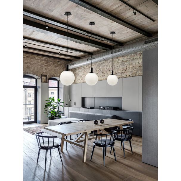 MAYTONI P061PL-01W Pendant Perlas Pendant Lamp Black
