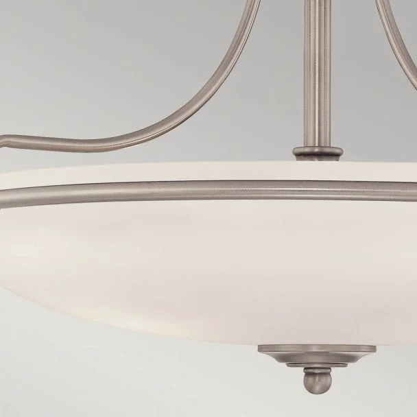 ELSTEAD Griffin QZ-GRIFFIN-SFM-AN 4 Light Semi-Flush Light - Antique Nickel