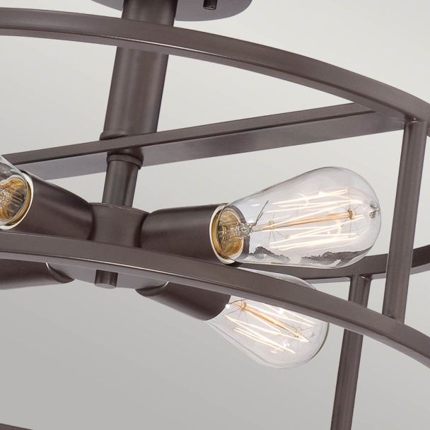 ELSTEAD New Harbor QZ-NEW-HARBOR-SF 4 Light Semi-Flush