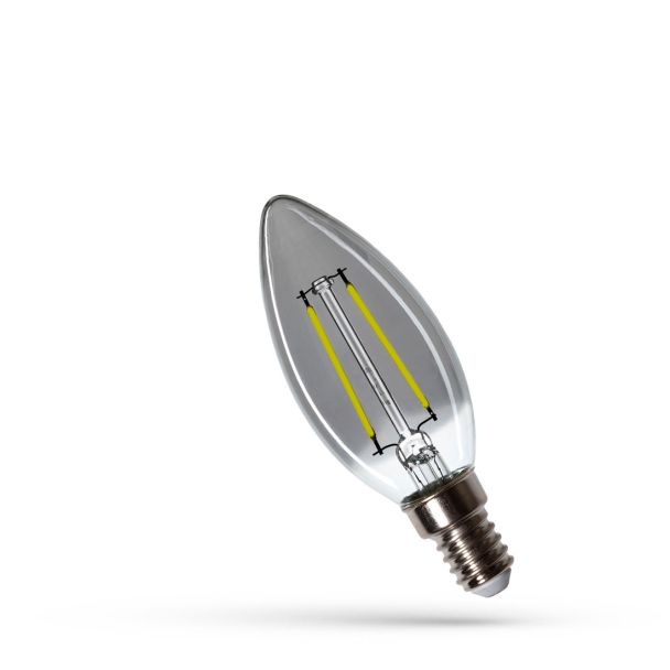 SPECTRUMLED WOJ+14467 ŻARÓWKA LED ŚWIECOWA E-14 230V 2.5W COG NW MODERNSHINE