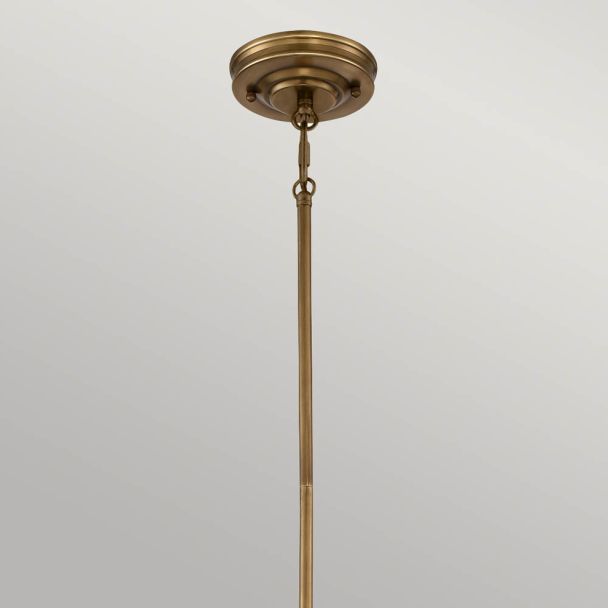 ELSTEAD Emery QZ-EMERY-P-S-WS 1 Light Mini Pendant - Weathered Brass