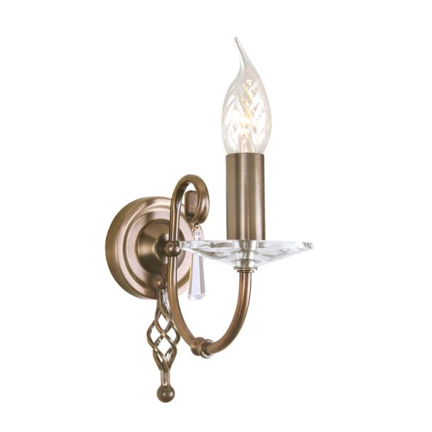 ELSTEAD AEGEAN AG1 AGED BRASS 1Lt Wall Light