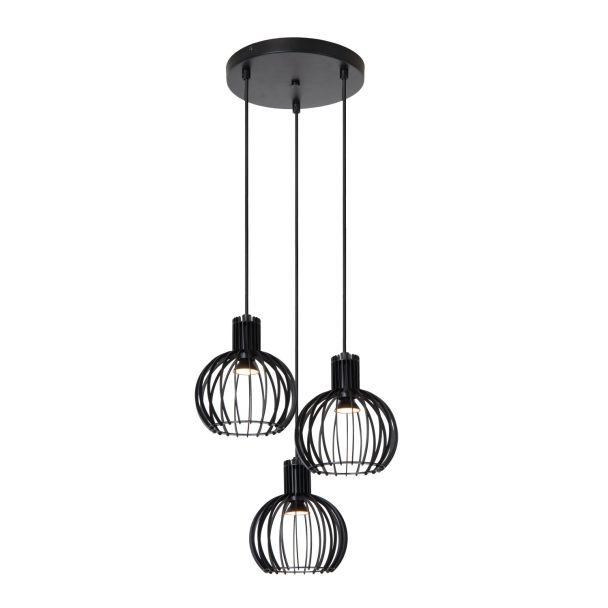 LUCIDE MIKAELA 73400/13/30 LAMPA WISZĄCA czarny