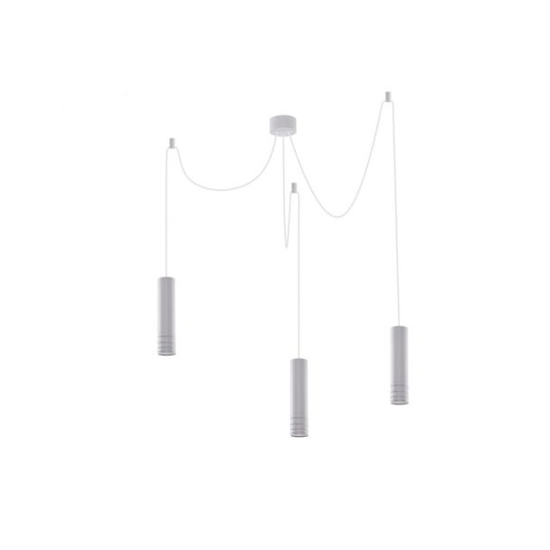 AZZARDO AZ3403 LOCUS L PENDANT 3 WHITE DECORATIVE LAMP