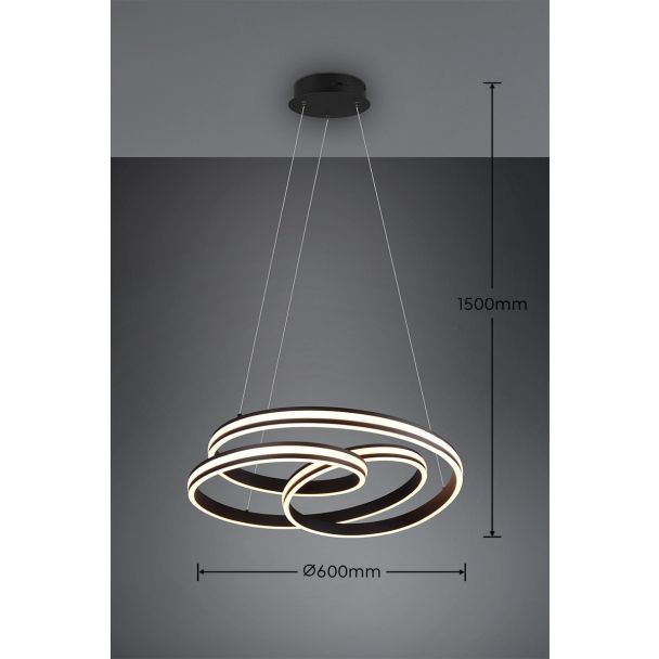 TRIO 326210132 YARA LAMPY WISZĄCE NOWOCZESNE