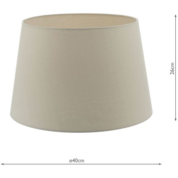 DAR CEZ1629 CEZANNE 40CM FRENCH DRUM SHADE ECRU