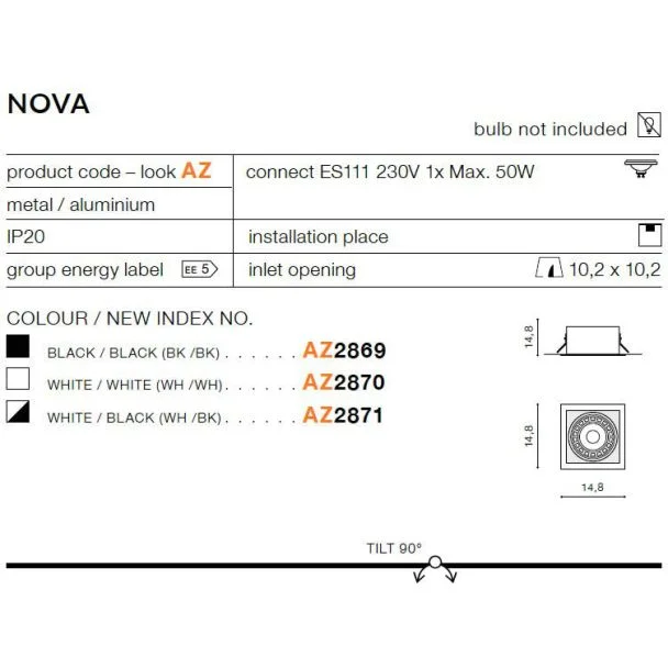 AZZARDO AZ2869 Nova (black/black)