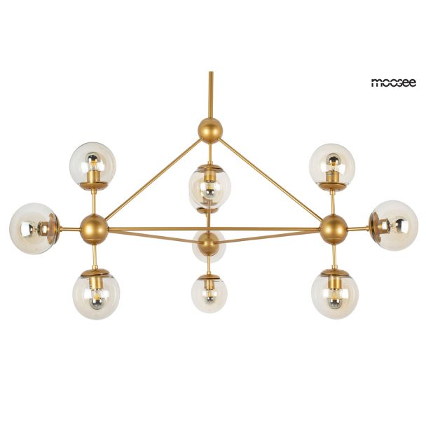 MOOSEE LAMPA WISZĄCA ASTRIFERO 10 ZŁOTA / BURSZTYNOWA