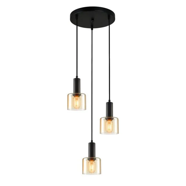 ITALUX Santia PND-65342-3A-BK+AMB