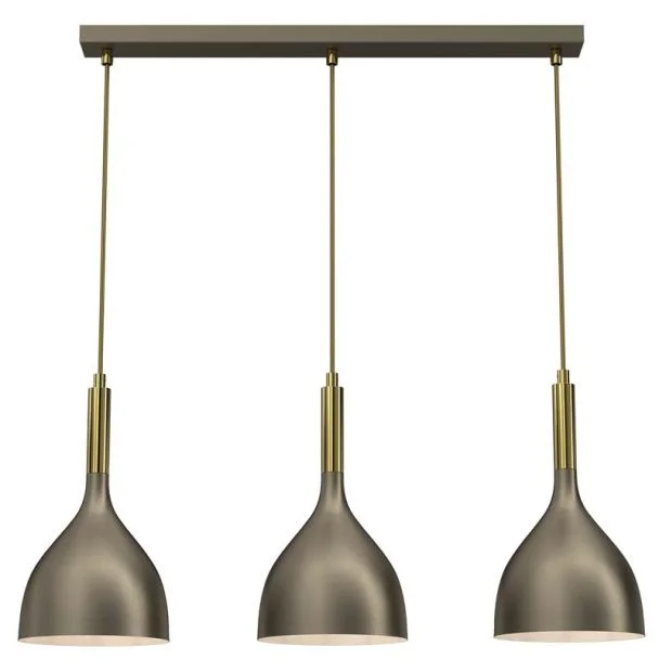 LUMINEX 4003 żyrandol line bar 600 mm Noak titanium gold/shiny gold 3xE27