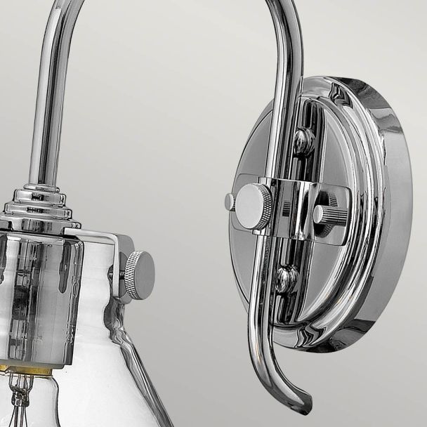 ELSTEAD Congress HK-CONGRESS1-A-CM 1 Light Clear Glass Wall Light - Chrome