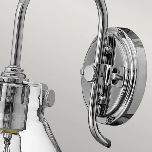 ELSTEAD Congress HK-CONGRESS1-A-CM 1 Light Clear Glass Wall Light - Chrome