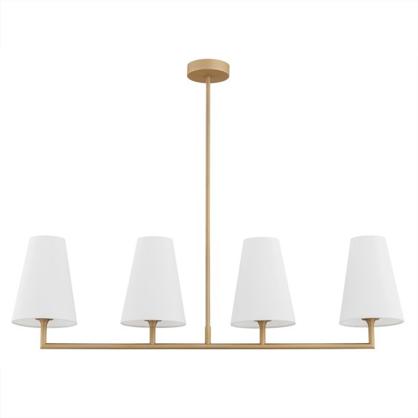 ARGON 1828 SAFIANO lampa wisząca 4 pł. biały, złoty