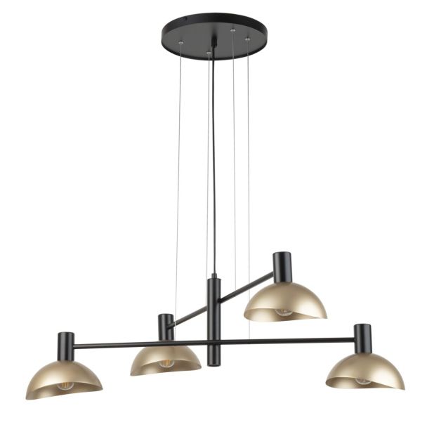 SIGMA 40568 ARTIS 4 lampa wisząca czarny/złoty