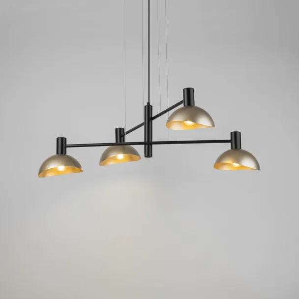 SIGMA 40568 ARTIS 4 lampa wisząca czarny/złoty