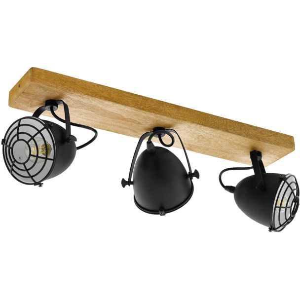 EGLO 49078 BALKEN/3 E14 HOLZ/SCHWARZ GATEBECK