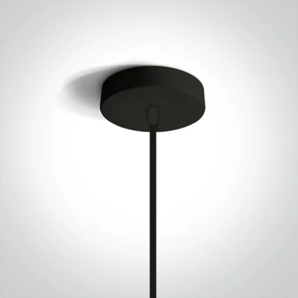 ONE LIGHT 63042/B/BS Zografia czarno-mosiężna lampa wisząca E27 12W