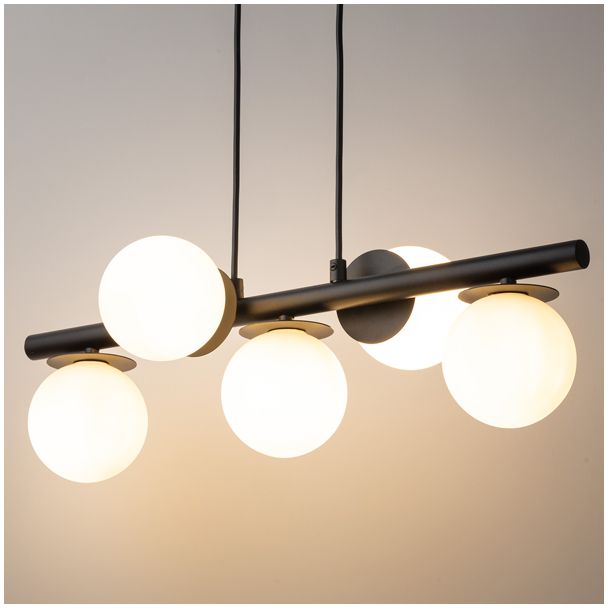 SIGMA 40787 AVOLA lampa wisząca kulki 5 czarne/białe