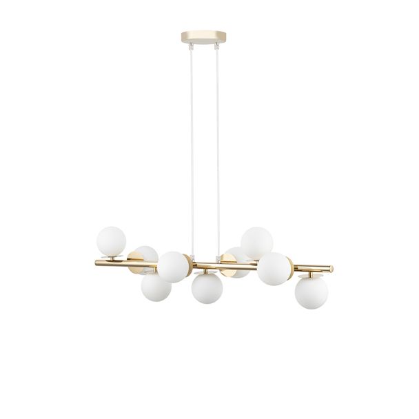 SIGMA 40797 AVOLA lampa wisząca 9 złoty/biały