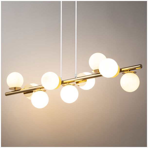 SIGMA 40797 AVOLA lampa wisząca 9 złoty/biały