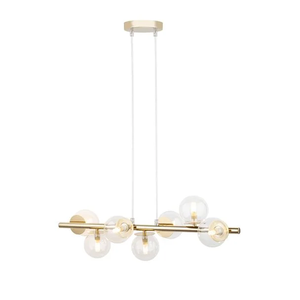 SIGMA 40800 AVOLA lampa wisząca 7 złoty/transparentny