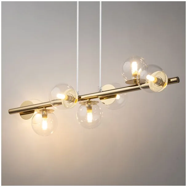 SIGMA 40800 AVOLA lampa wisząca 7 złoty/transparentny