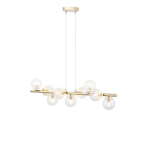 SIGMA 40801 AVOLA lampa wisząca 9 złoty/transparentny