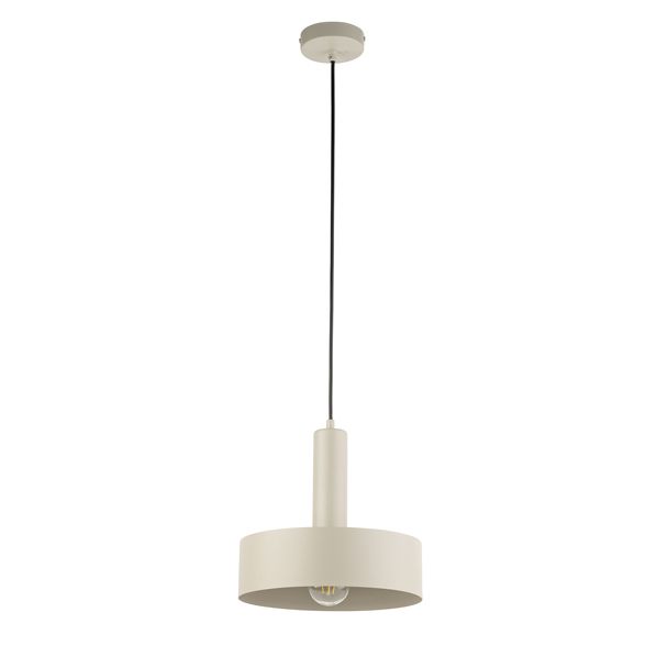 SIGMA 40807 VITRUM lampa wisząca okrąg szary beż