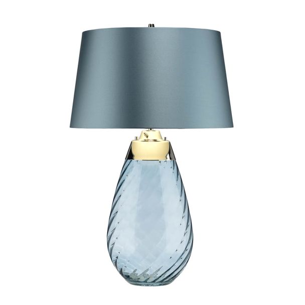 ELSTEAD Lena LENA-TL-L-BLUE 2 Light Large Blue Table Lamp